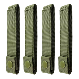 MOLLE-remmar 6" i Nylon – Elastiska 4-pack