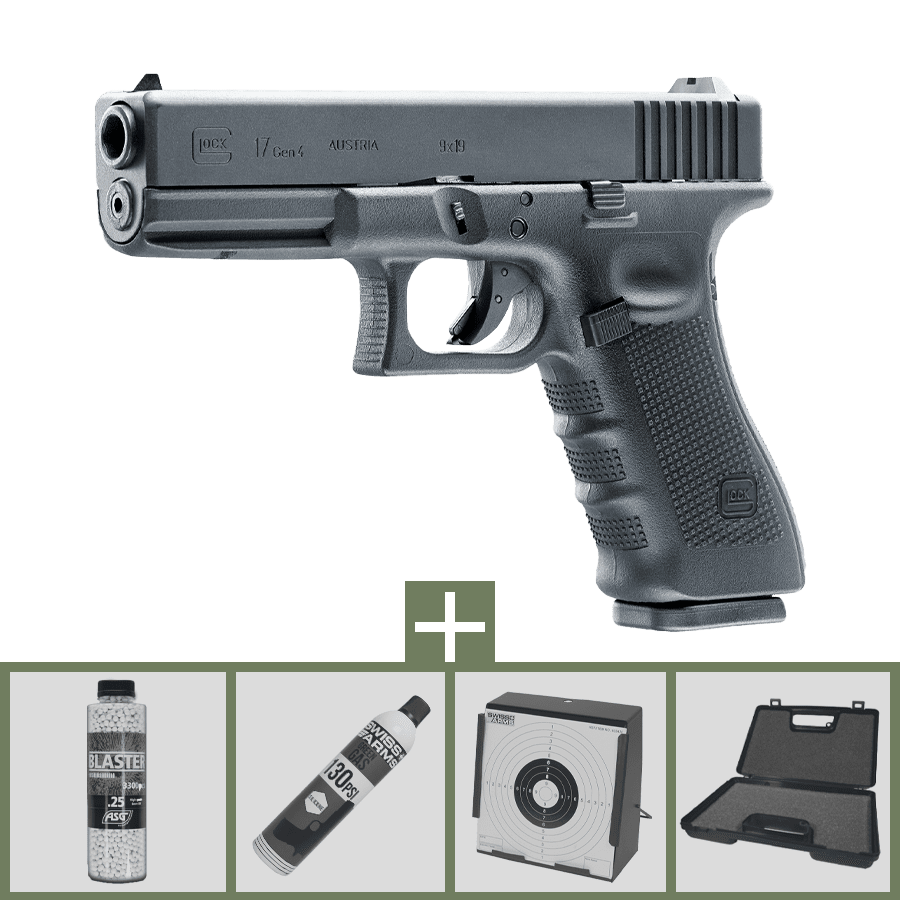 Umarex Glock 17 GEN4 GBB Airsoft 6mm Paket