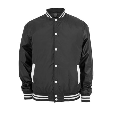 Urban Classics College Jacka Svart/Vit Small
