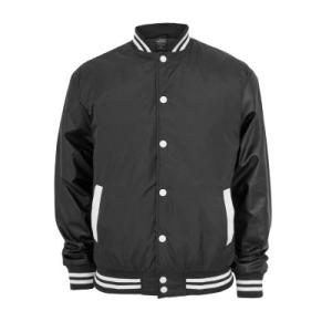 Urban Classics College Jacka Svart/Vit Small