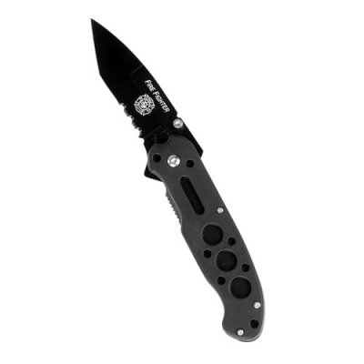 Taktisk Fällkniv för Brandmän Tanto Svart