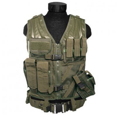 USMC Taktisk Stridsväst med bälte Olivgrön