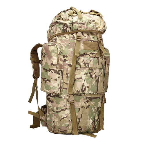 Yakeda Hiking Frilufts Ryggsäck Waterproof 65L Multicam
