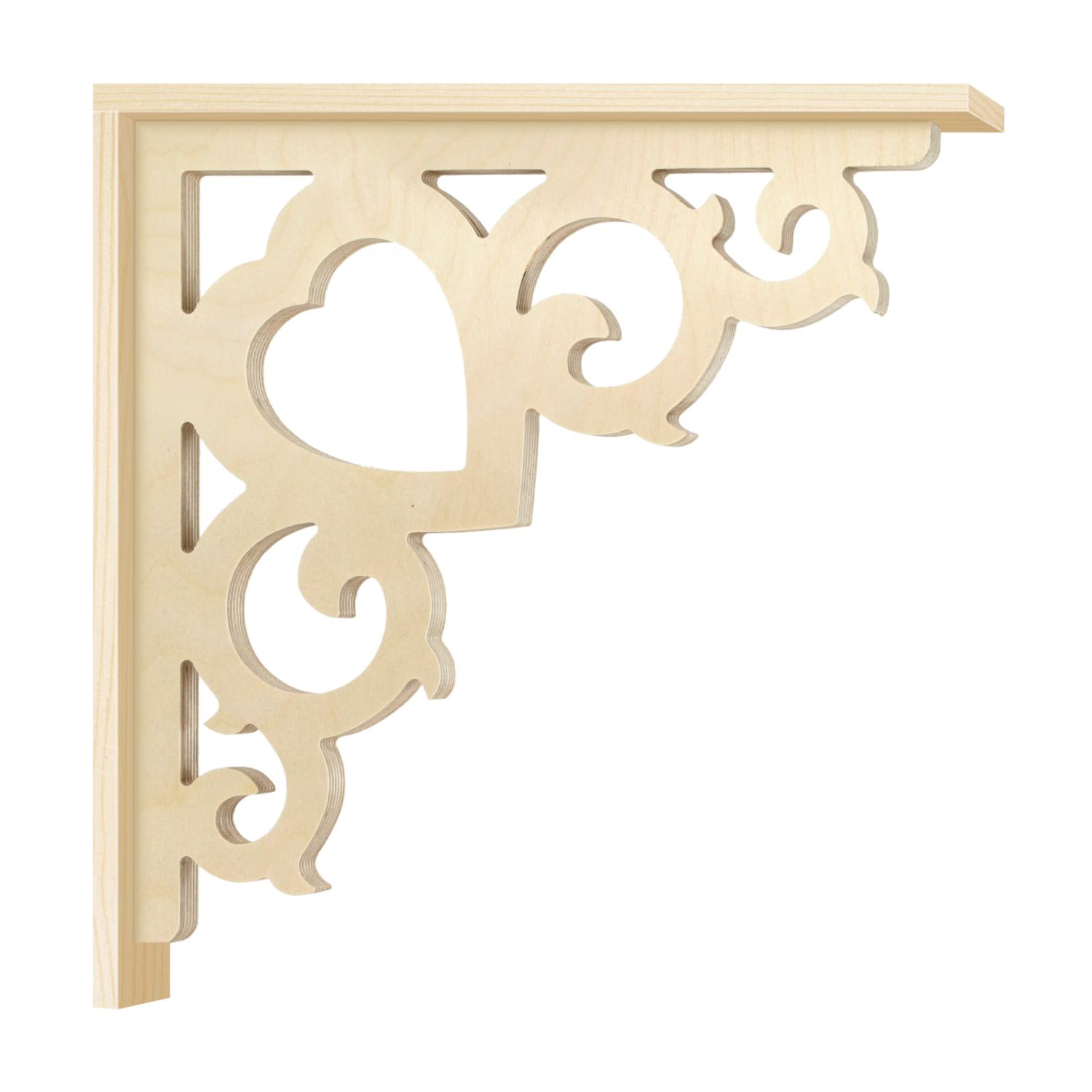 Bracket 002A – Victorian corbel for porch and veranda with decorative wooden strip