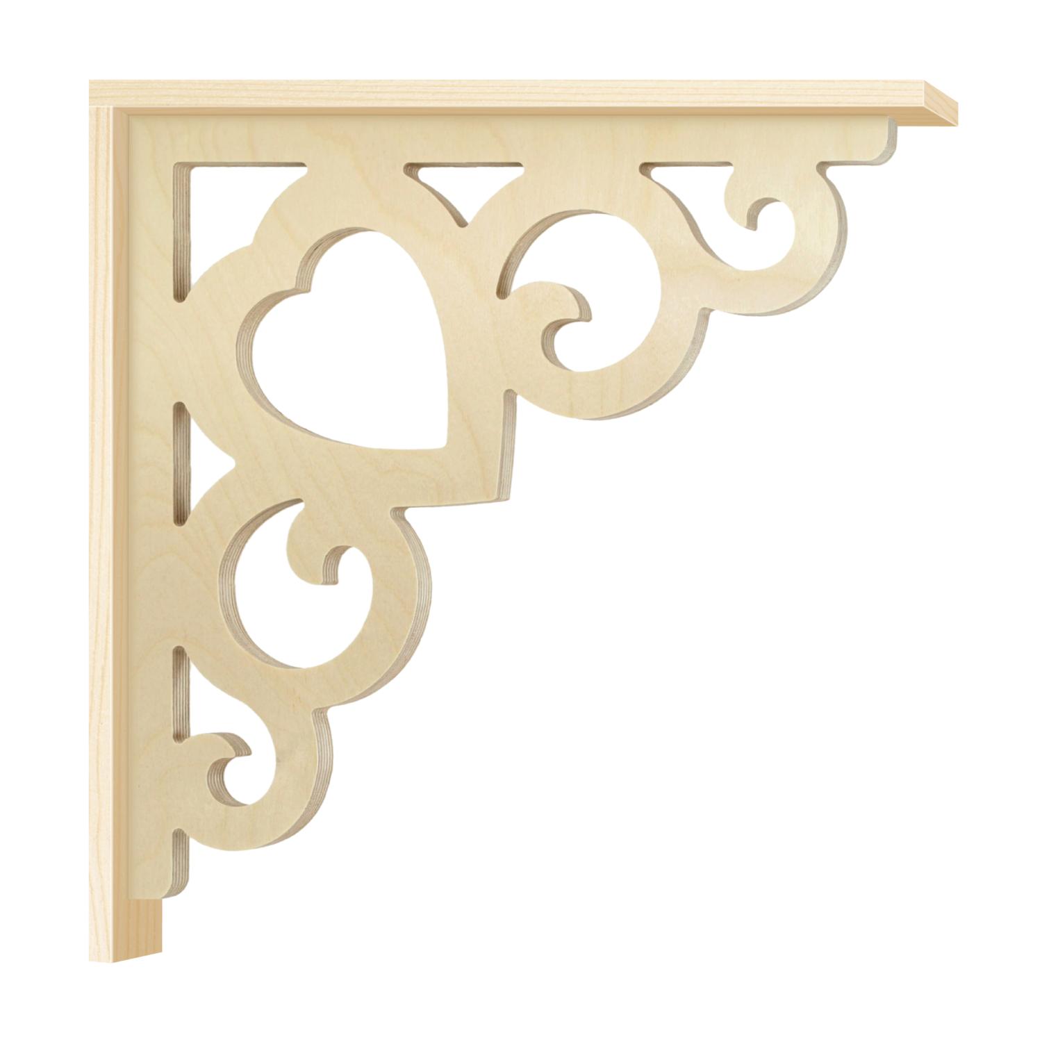 Bracket 002B – Victorian corbel for porch and veranda with decorative wooden strip