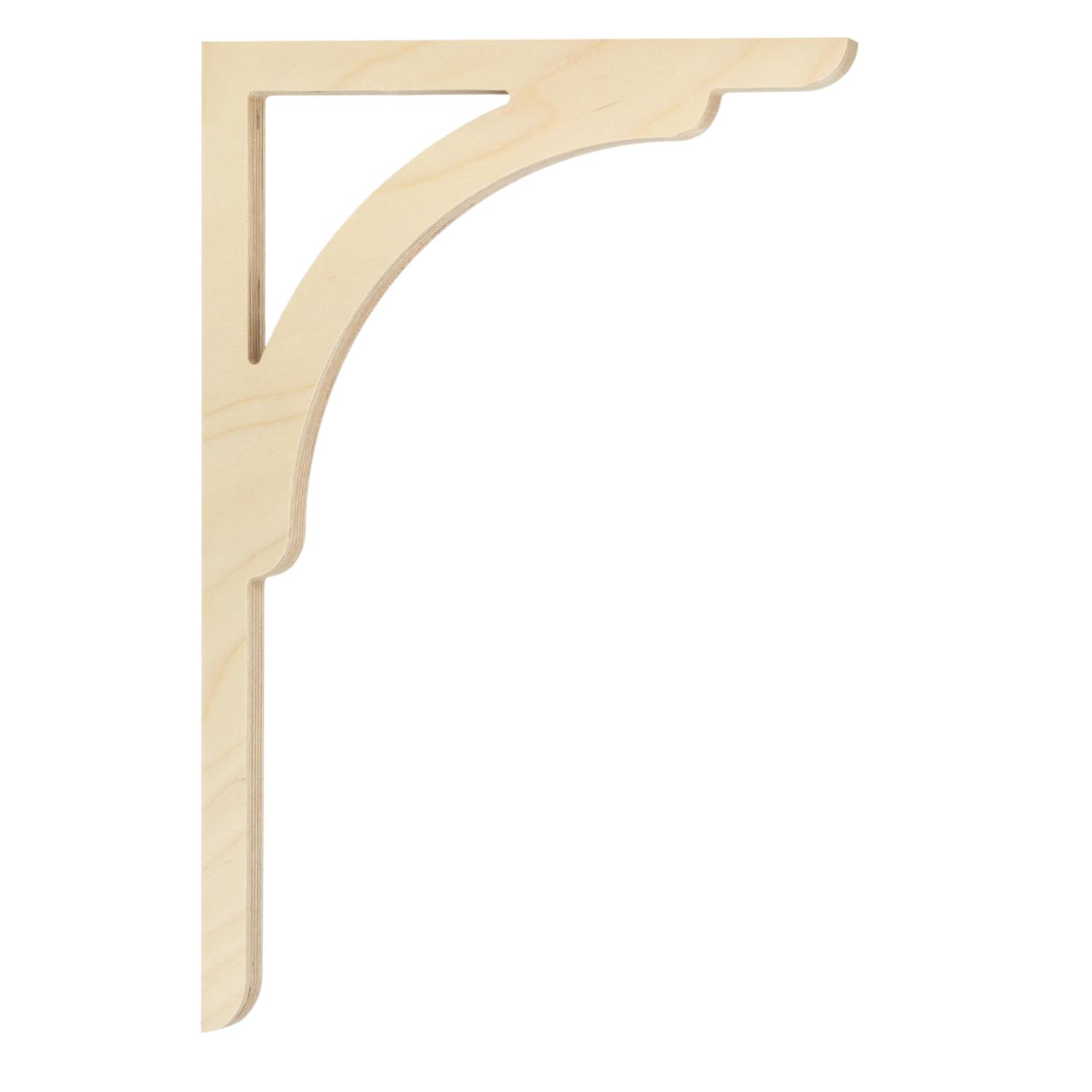 Bracket 005 - A classic wooden corbel & bracket with ornaments for porch, portico and veranda.