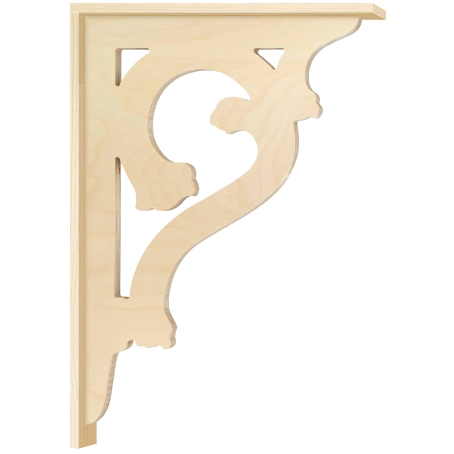 Bracket 007A – Victorian corbel for porch and veranda with decorative wooden strip