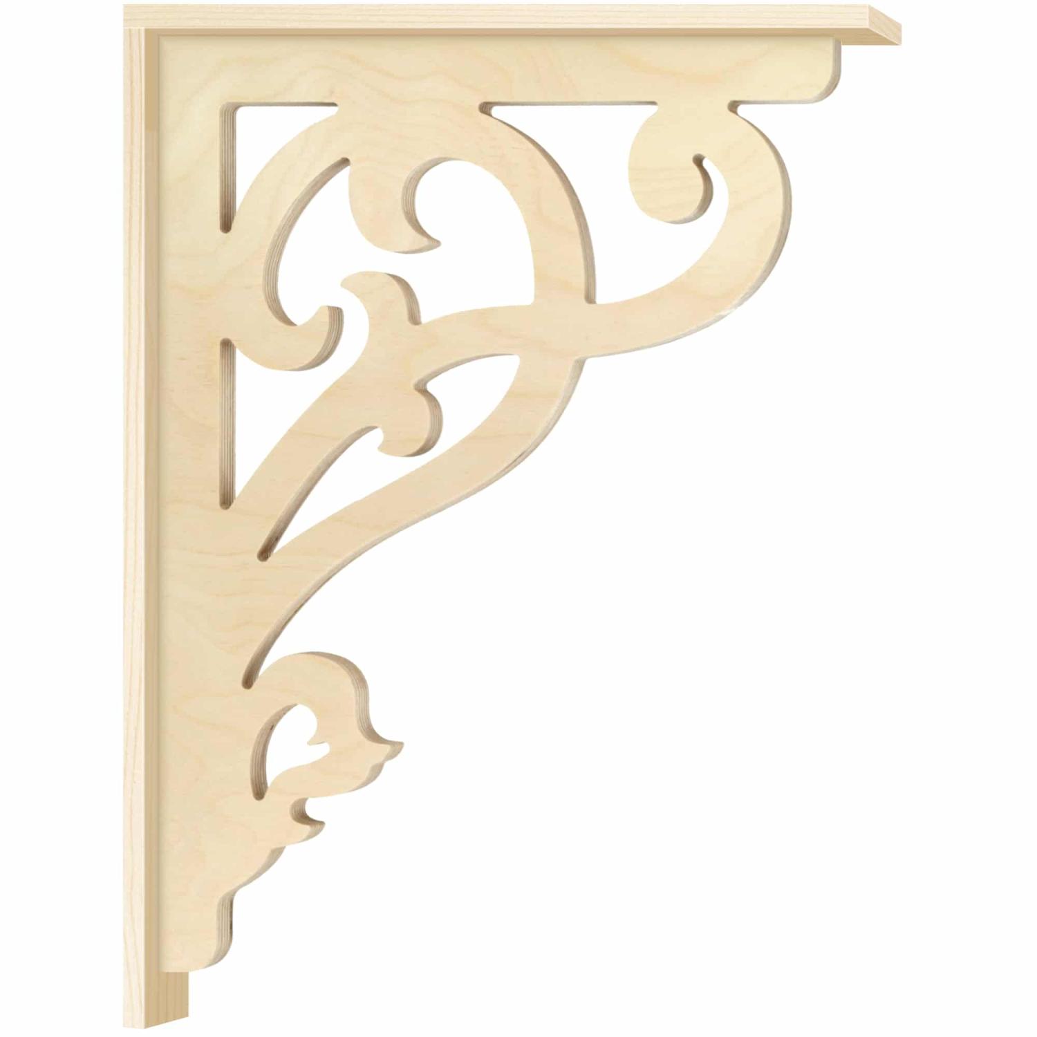 Bracket 009 – Victorian corbel for porch and veranda with decorative wooden strip