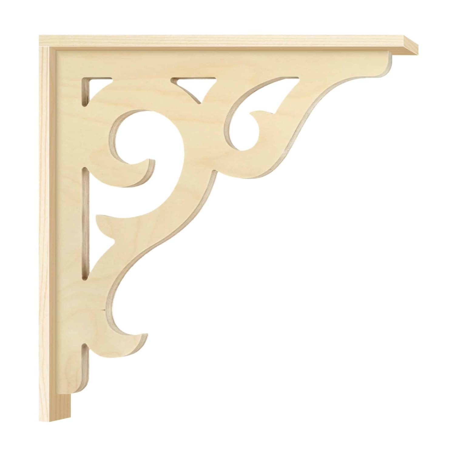 Zierkonsole mit Holzleiste für Veranda - Nr. 1-016-RL