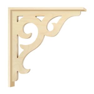 Bracket 016 – Victorian corbel for porch and veranda with decorative wooden strip.