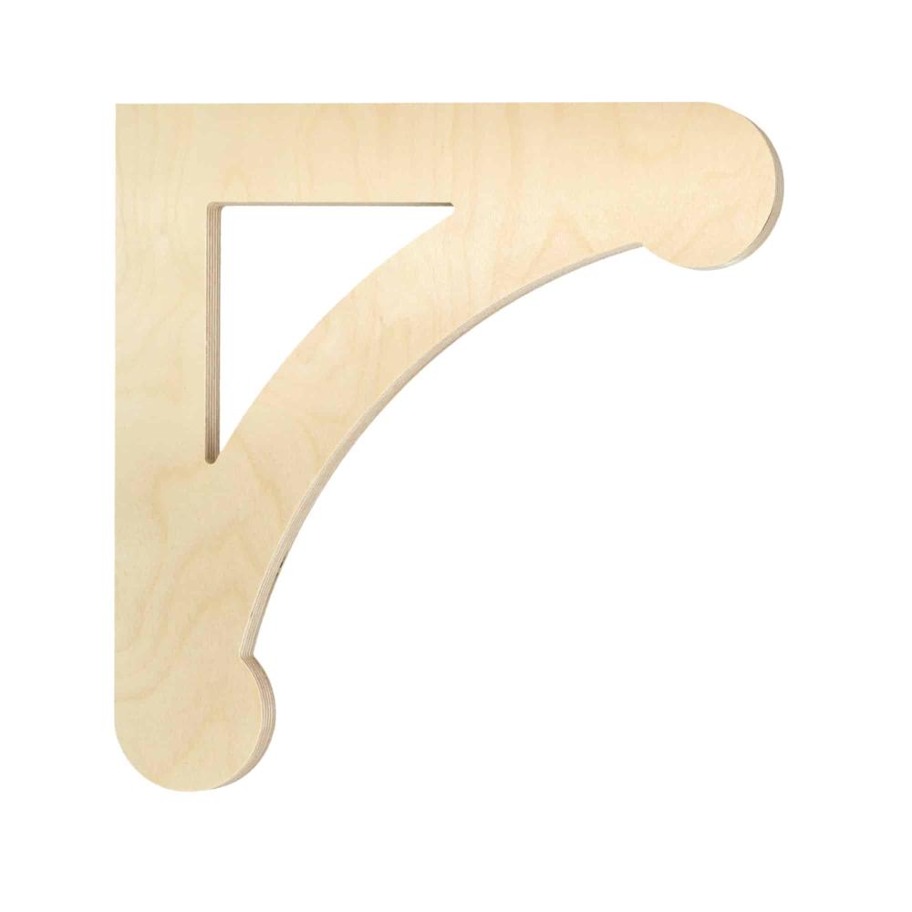 Bracket 023 - A classic wooden corbel & bracket with ornaments for porch, portico and veranda.
