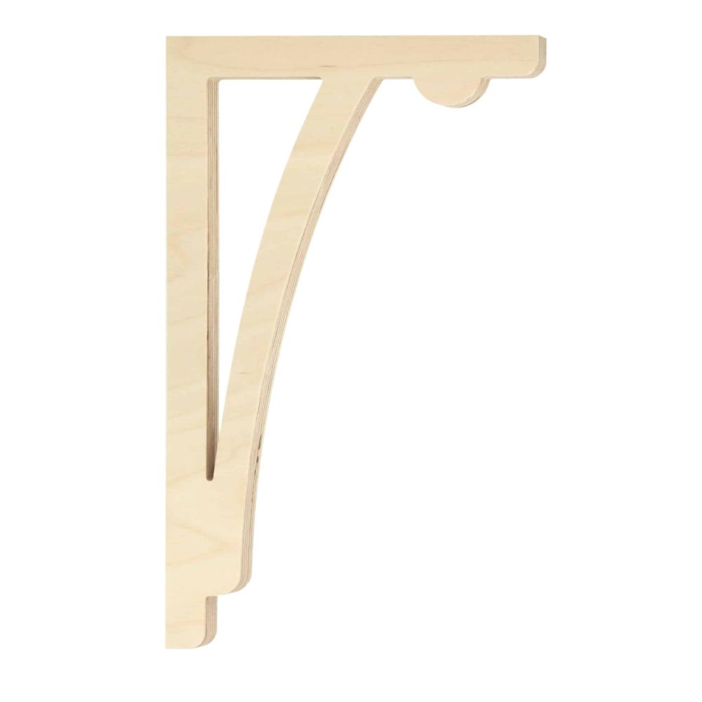 Bracket 024 - Classic wooden corbel & bracket in Victorian style and with ornaments for porch, portico and veranda.24 - dekorativ konsol i trä till farstukvist & veranda