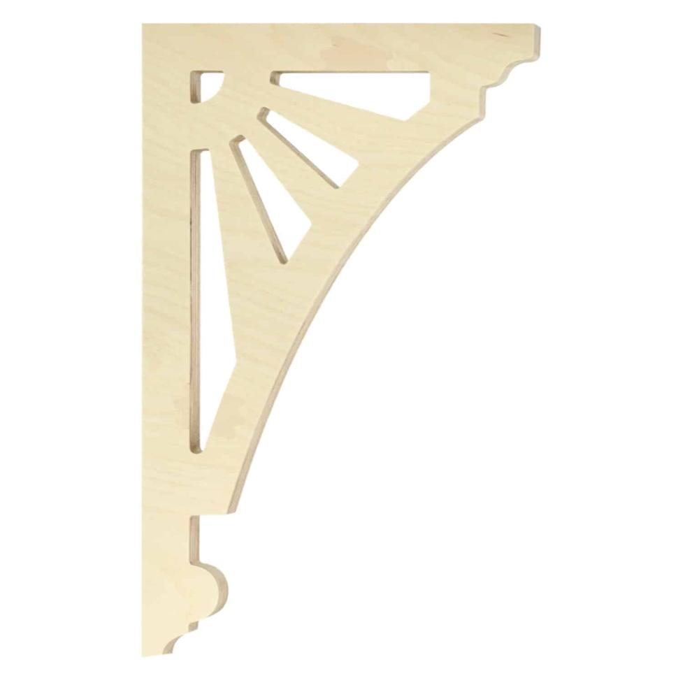 Wooden Victorian Bracket - Birch - No. 1-060-B