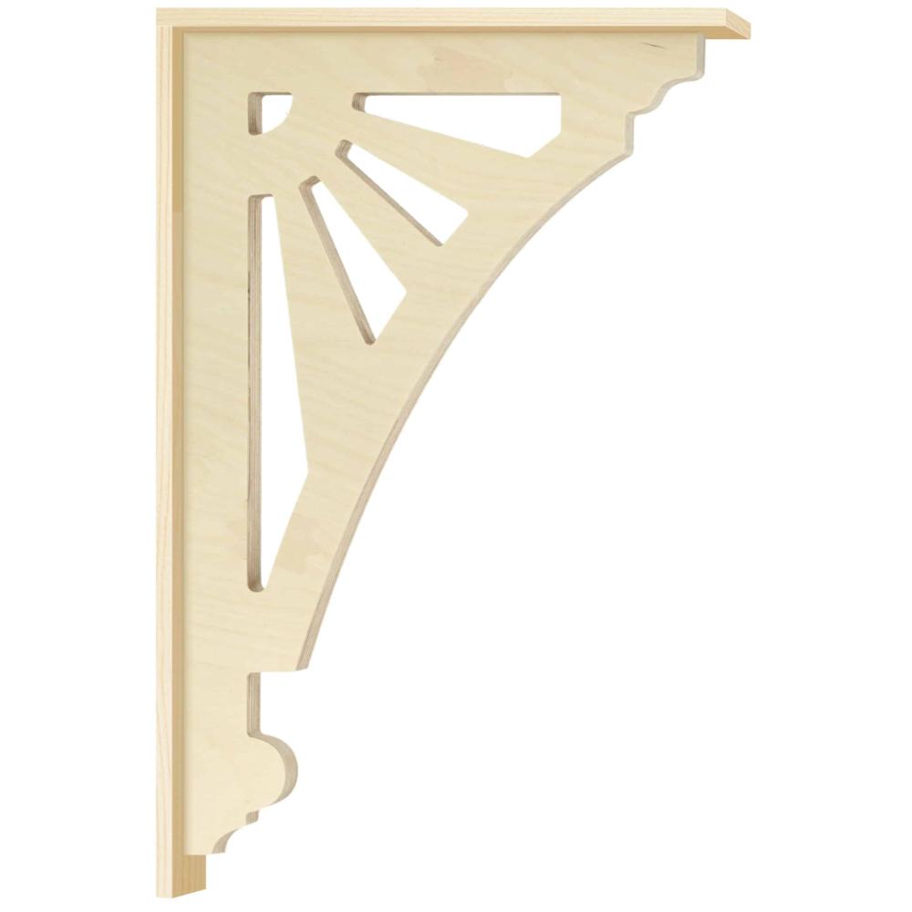 Bracket 060- Classic wooden corbel & bracket in Victorian style and with ornaments for porch, portico and veranda.