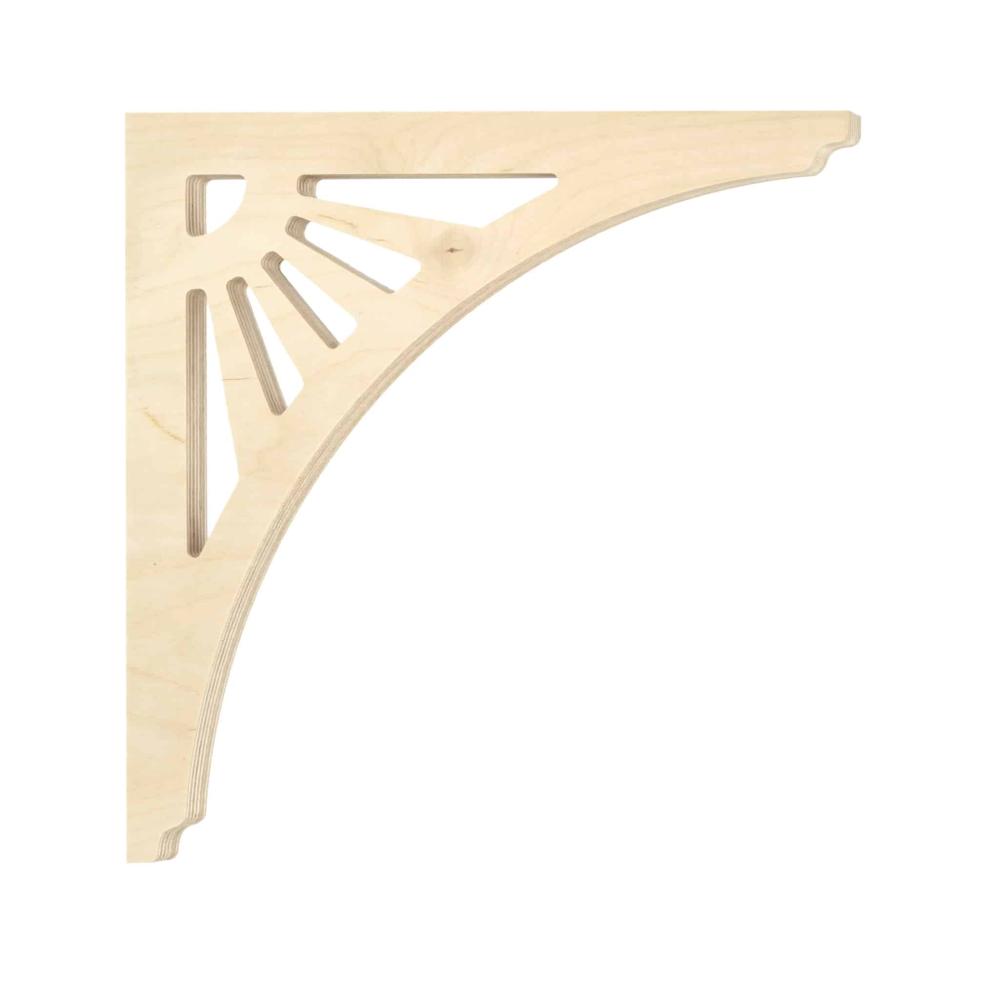 Bracket 061- Classic wooden corbel & bracket in Victorian style and with ornaments for porch, portico and veranda.