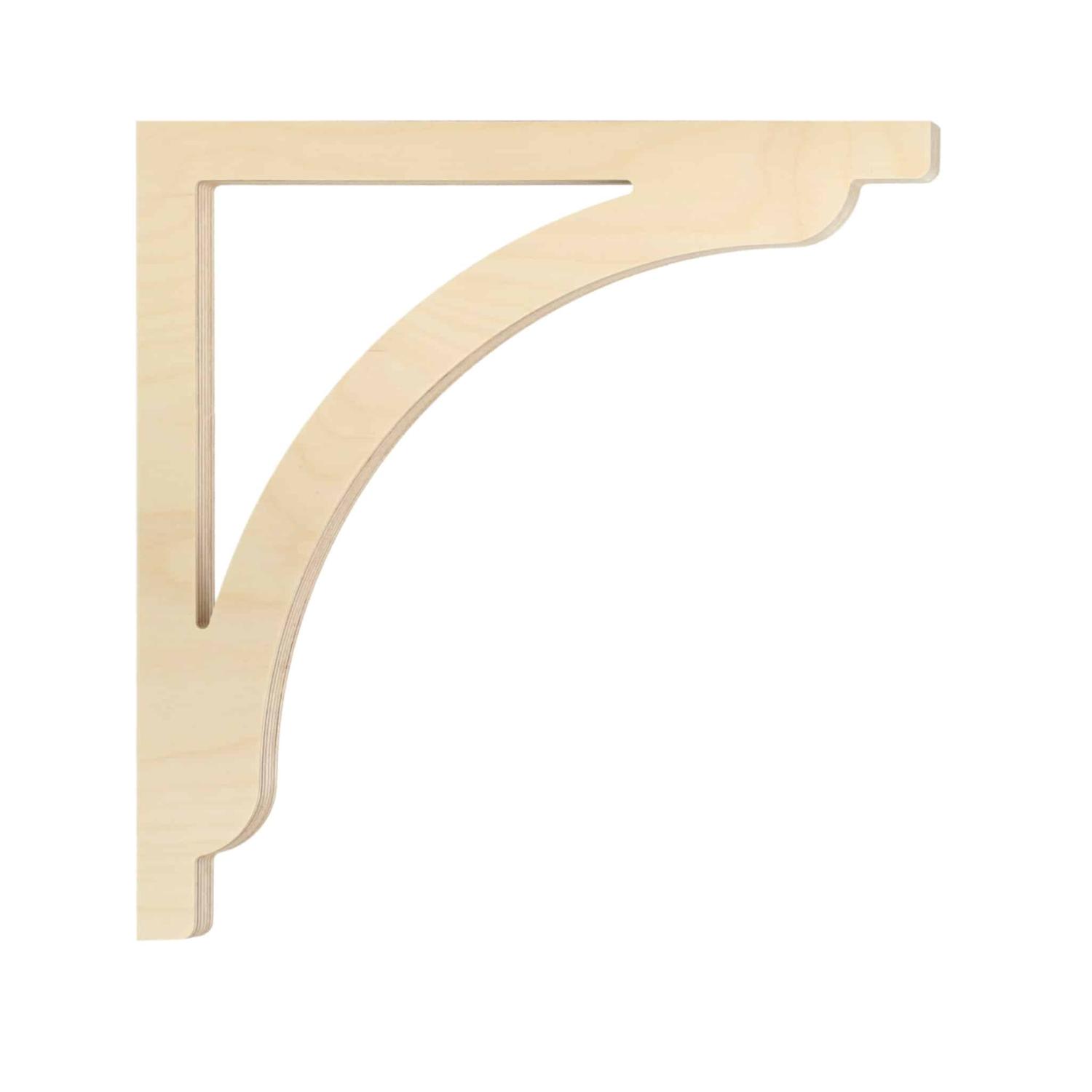 Bracket 017 - A classic wooden corbel & bracket with ornaments for porch, portico and veranda.