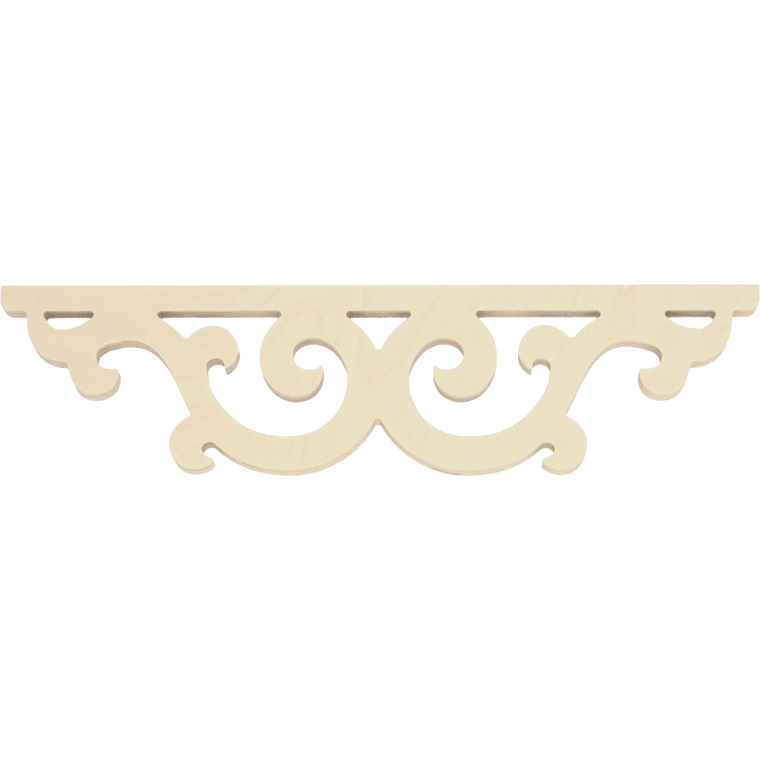 Middle bracket 001 - Classic wooden corbel & bracket buddy with ornaments for porch and veranda.