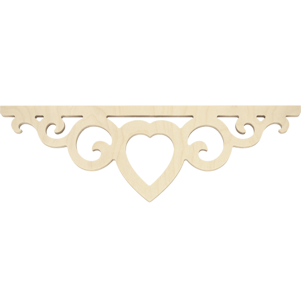 Zierkonsole 002B - dekorative Dekoration aus Holz für Veranda und Balkon