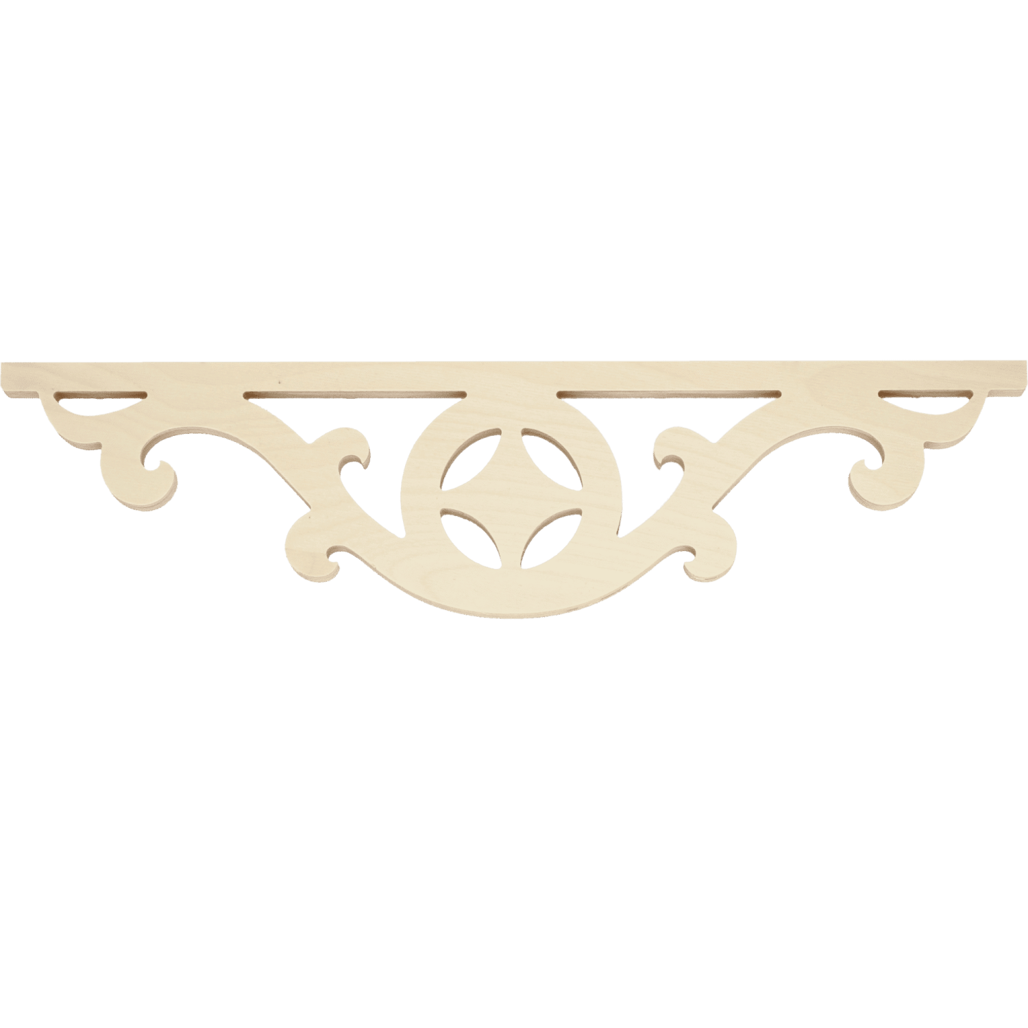 Middle bracket 008 - Classic wooden corbel & bracket buddy with ornaments for porch and veranda.