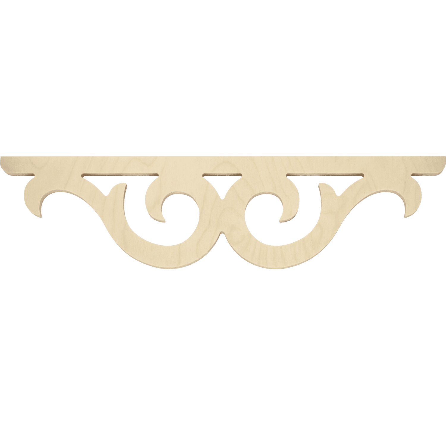 Middle bracket 016 - Classic wooden corbel & bracket buddy with ornaments for porch and veranda.