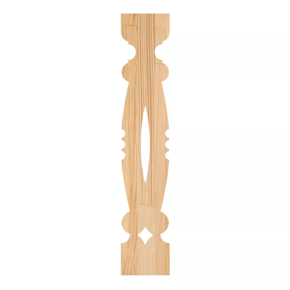 Wooden Victorian Baluster - Pine - No. 5-GD-101-F