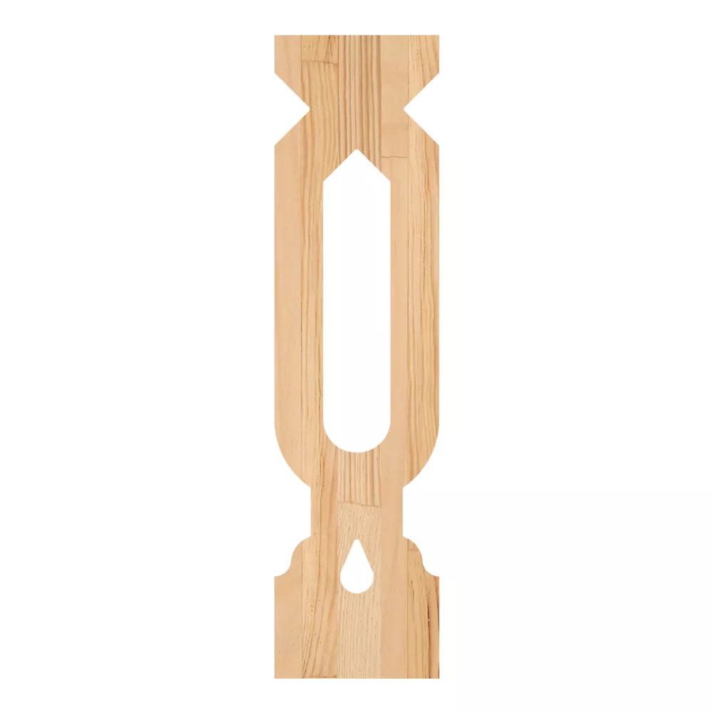 Wooden Victorian Baluster - Pine - No. 5-GD-104-F