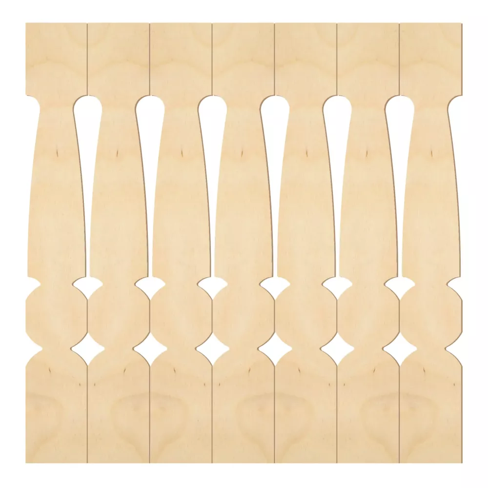 Holzbaluster - Birkenholz - Nr. 5-108-B