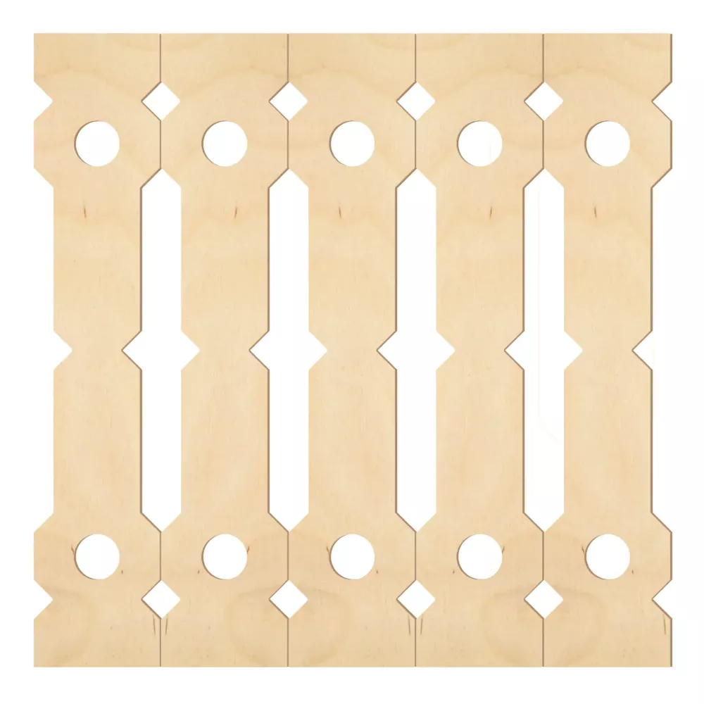 Holzbaluster - Birkenholz - Nr. 5-120-B