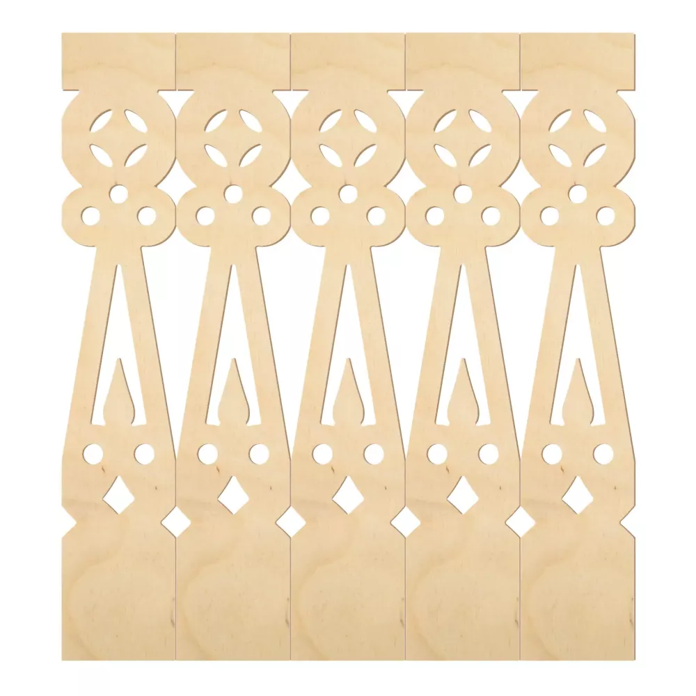 Holzbaluster - Birkenholz - Nr. 5-123-B