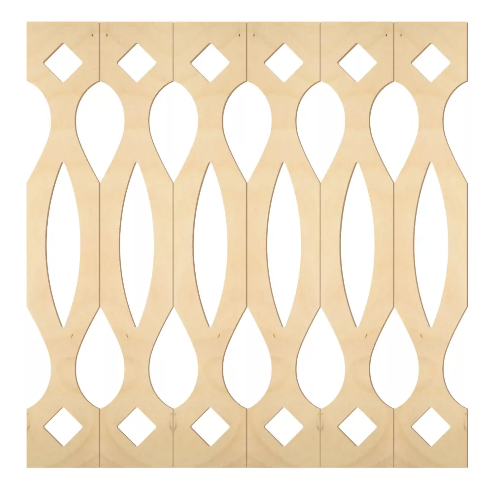 Holzbaluster - Birkenholz - Nr. 5-124-B