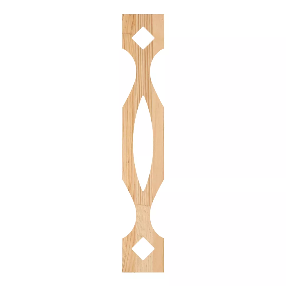 Wooden Victorian Baluster - Pine - No. 5-GD-124-F