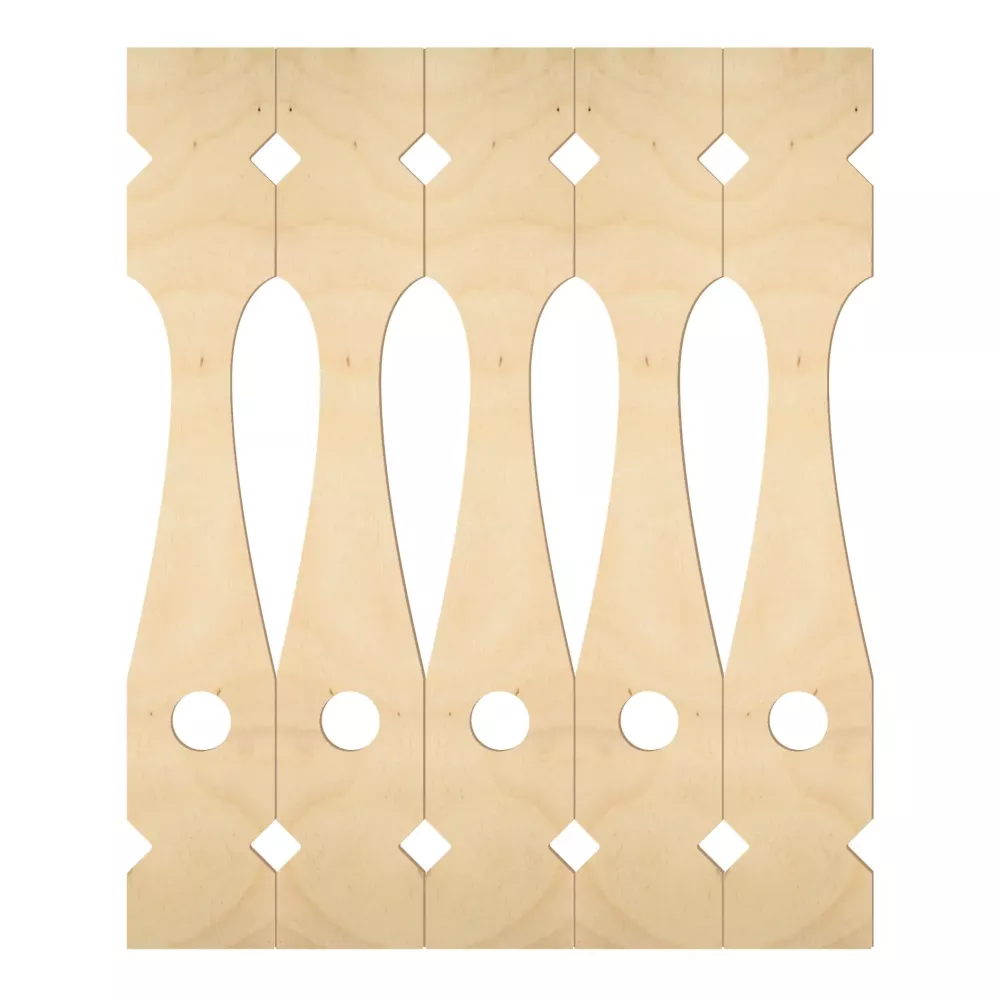 Holzbaluster - Birkenholz - Nr. 5-125-B