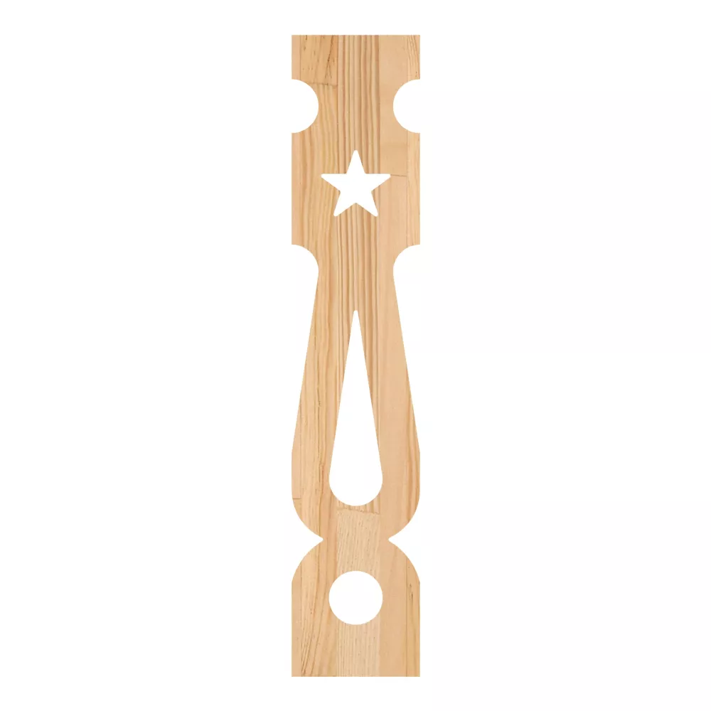 Wooden Victorian Baluster - Pine - No. 5-GD-126-F