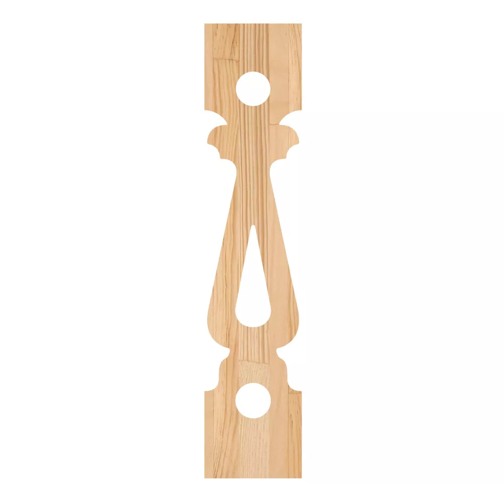 Wooden Victorian Baluster - Pine - No. 5-GD-127-F