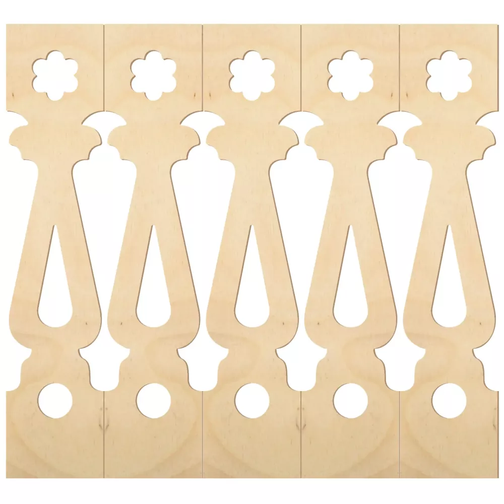 Holzbaluster - Birkenholz - Nr. 5-128-B