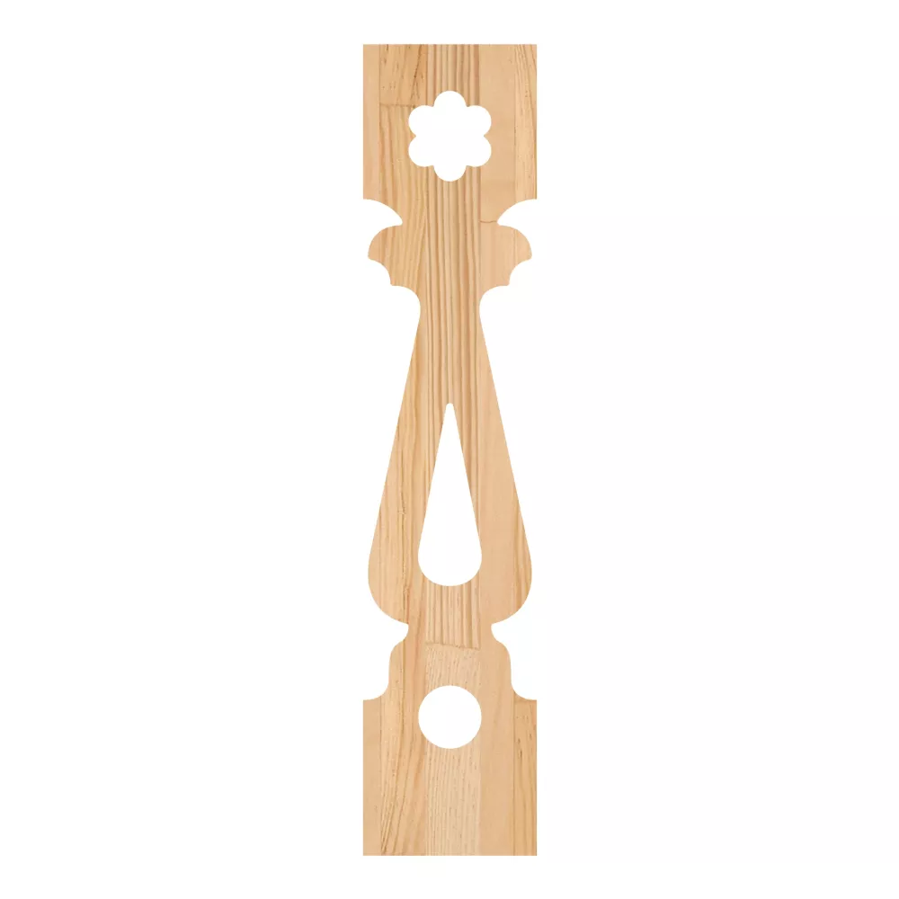 Wooden Victorian Baluster - Pine - No. 5-GD-128-F