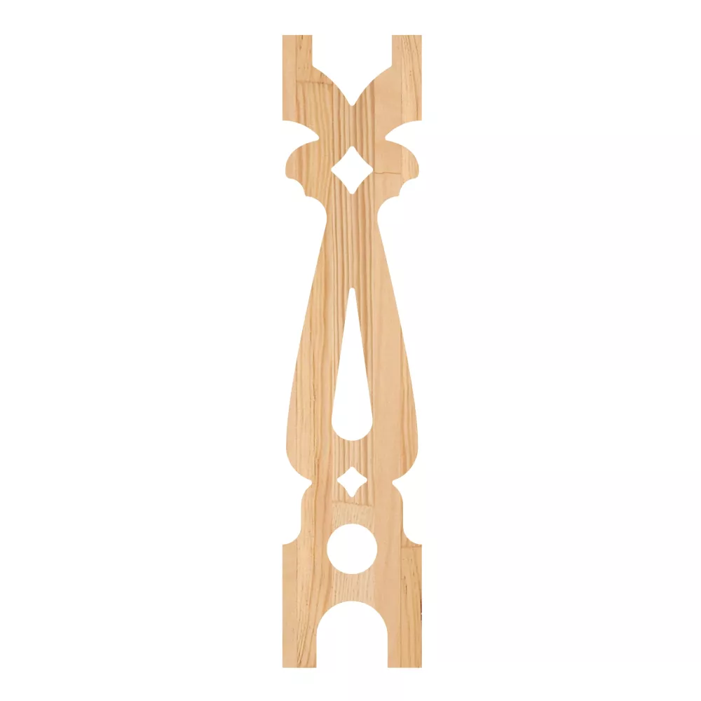Wooden Victorian Baluster - Pine - No. 5-GD-129-F