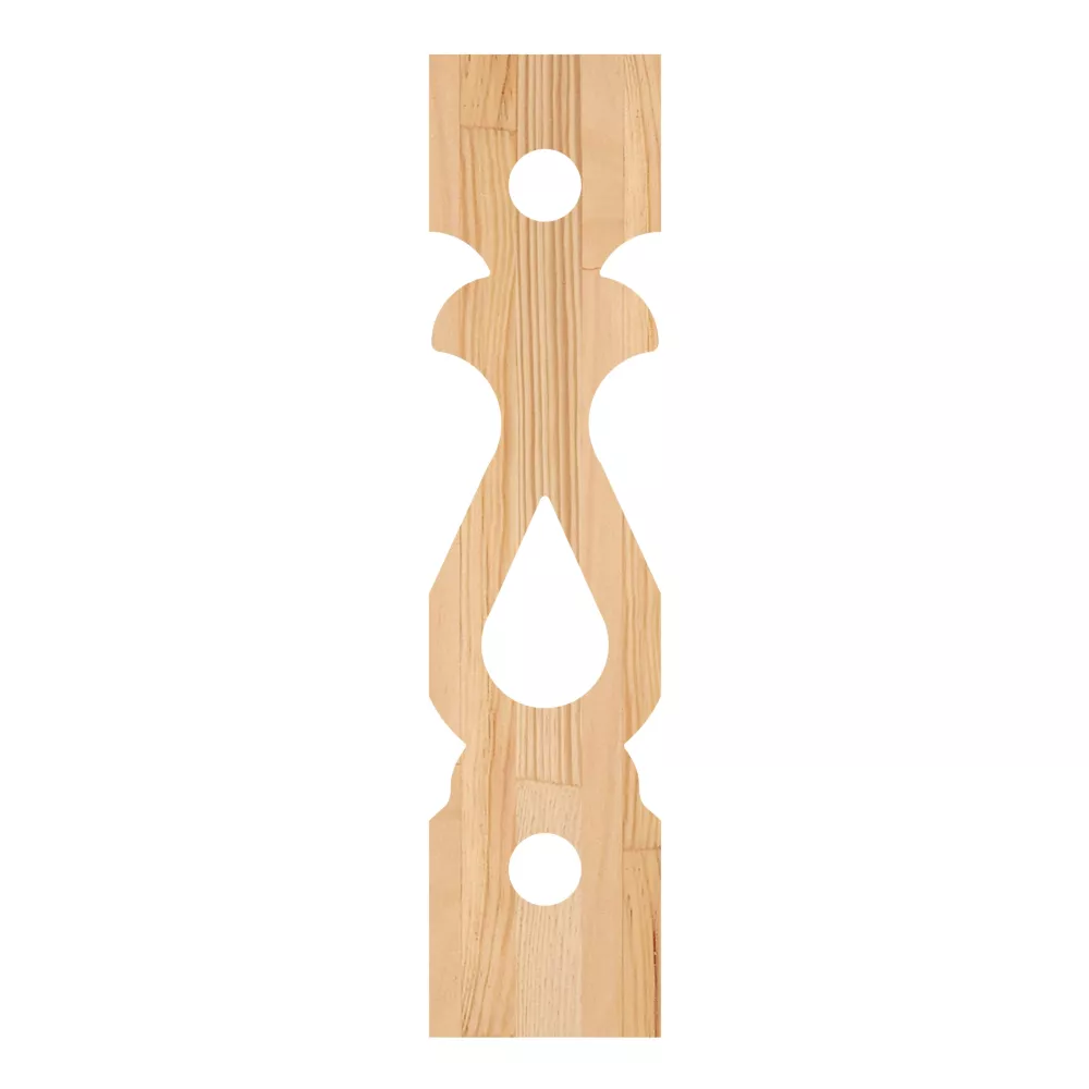 Wooden Victorian Baluster - Pine - No. 5-GD-131-F