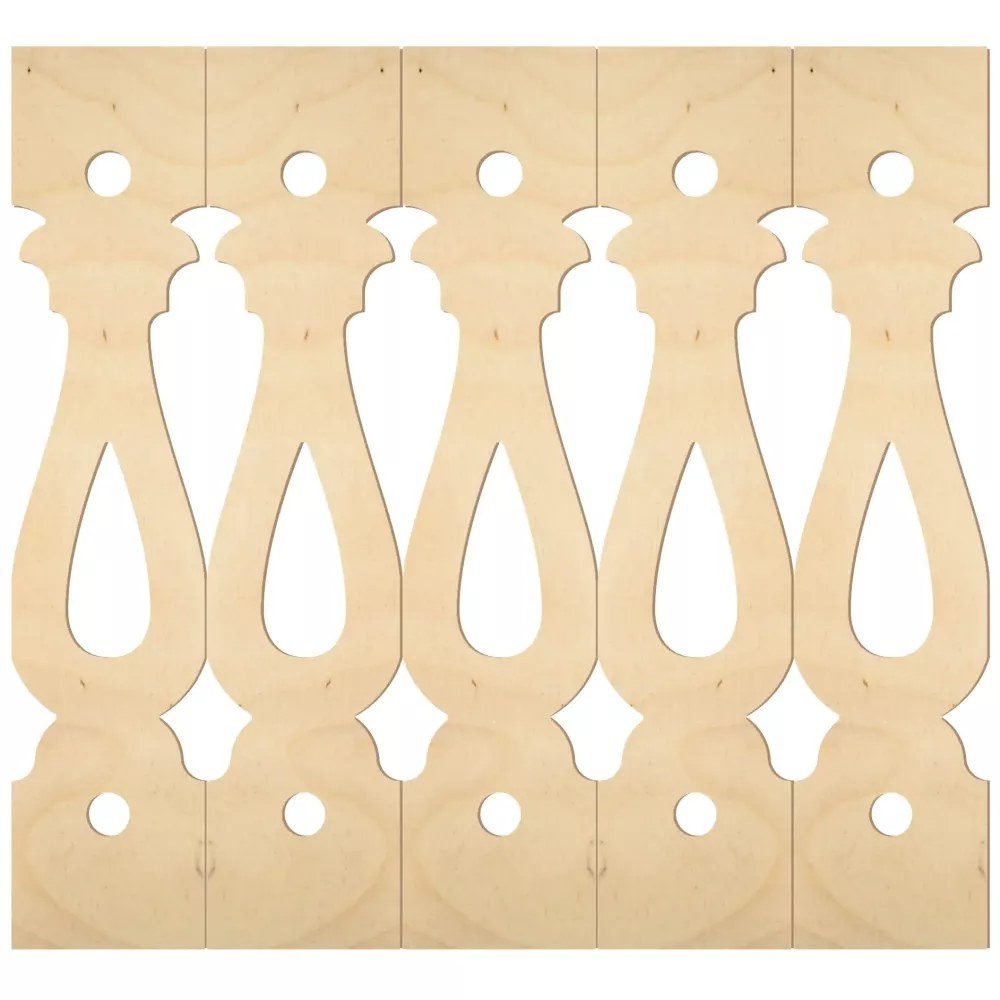 Holzbaluster - Birkenholz - Nr. 5-132-B