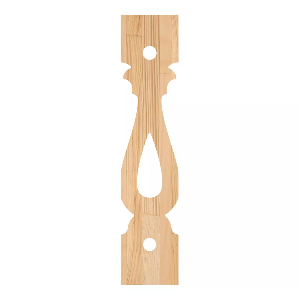 Wooden Victorian Baluster - Pine - No. 5-GD-132-F