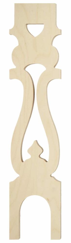 Ziergeländer 001 und Zierzäune im schwedischen Stil. Hergestellt aus Holz in Schweden.