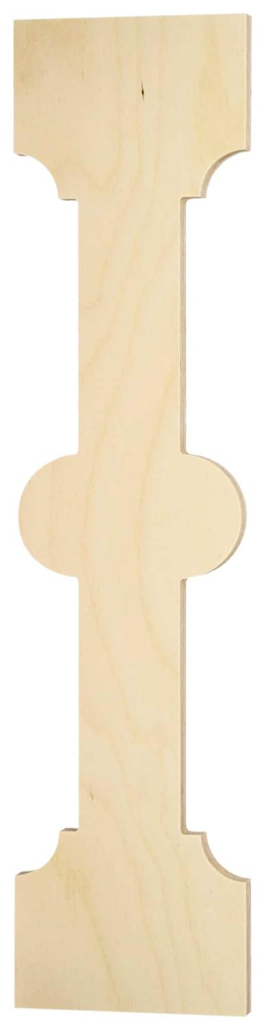 Baluster 004 - Decorative wooden victorian sawn baluster & picket. Made in Sweden.