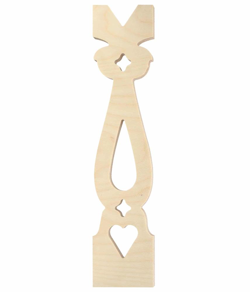 Ziergeländer 007 und Zierzäune im schwedischen Stil. Das Bild zeigt 4 Teile zusammen.