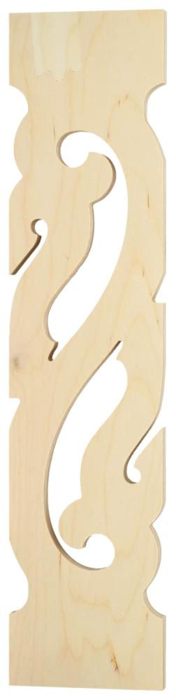 Ziergeländer 012 und Zierzäune im schwedischen Stil. Hergestellt aus Holz in Schweden.