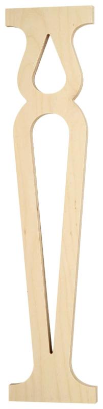 Baluster 014 - Decorative wooden victorian sawn baluster & picket. Made in Sweden.