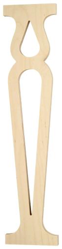 Räcke 014 med snickarglädje i gammaldags stil - Träräcke i allmoge och sekelskifte - spjäla, ribba och räckesprofil till träräcke, balkong, altan, veranda och trästaket - Klassisk stil - Gaveldekor