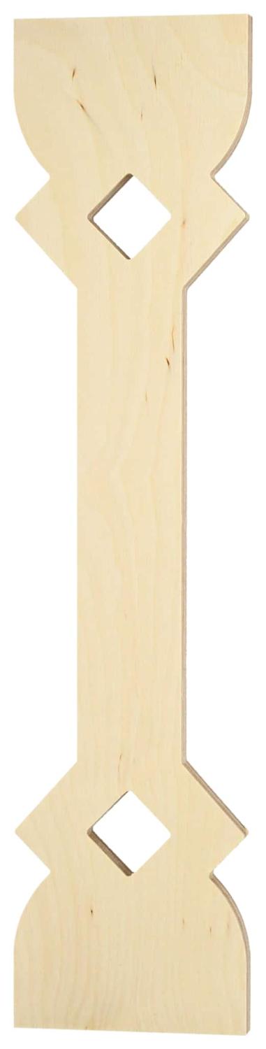 Baluster 015 - Decorative wooden victorian sawn baluster & picket. Made in Sweden.
