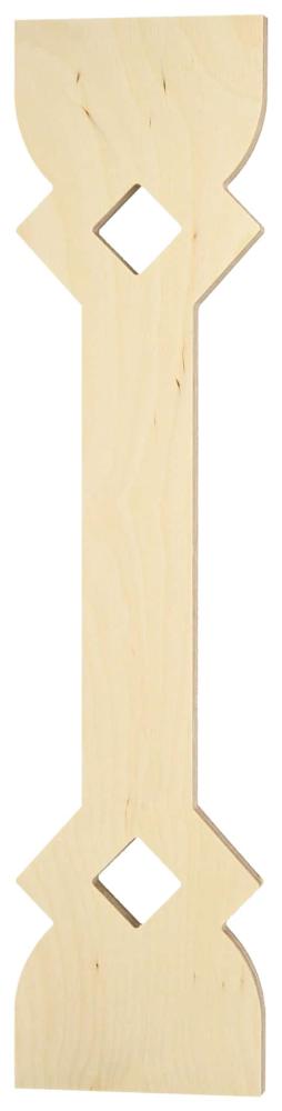 Ziergeländer 015 und Zierzäune im schwedischen Stil. Hergestellt aus Holz in Schweden.