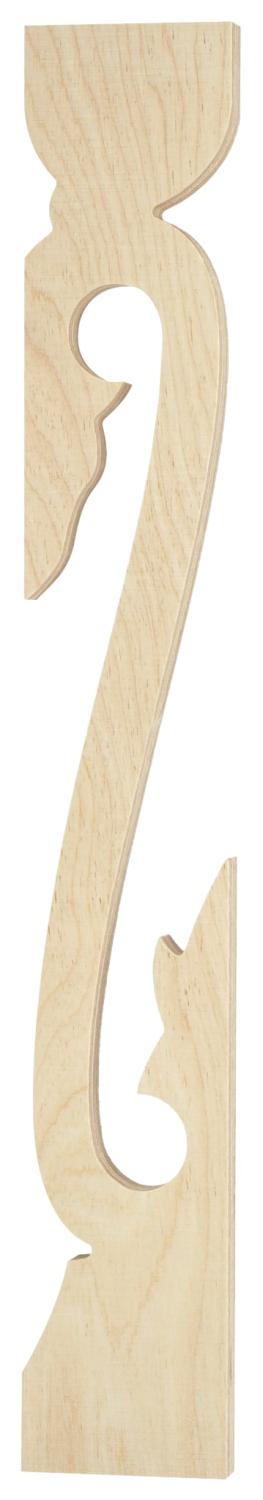Baluster 020 - Decorative wooden victorian sawn baluster & picket. Made in Sweden.