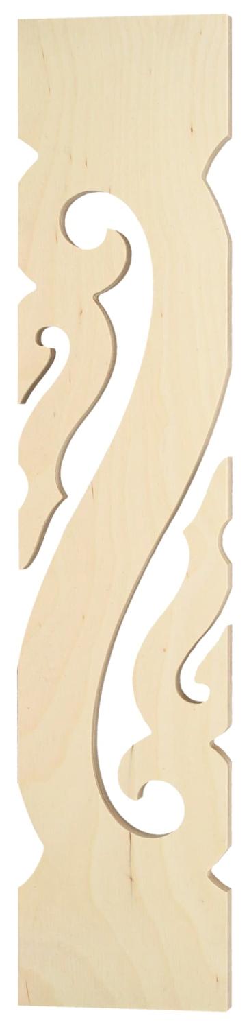 Räcke 025 -med snickarglädje i gammaldags stil - Träräcke i allmoge och sekelskifte - spjäla, ribba och räckesprofil till träräcke, balkong, altan, veranda och trästaket - Klassisk stil - Gaveldekor